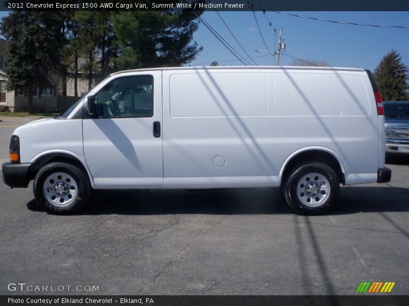 Summit White / Medium Pewter 2012 Chevrolet Express 1500 AWD Cargo Van