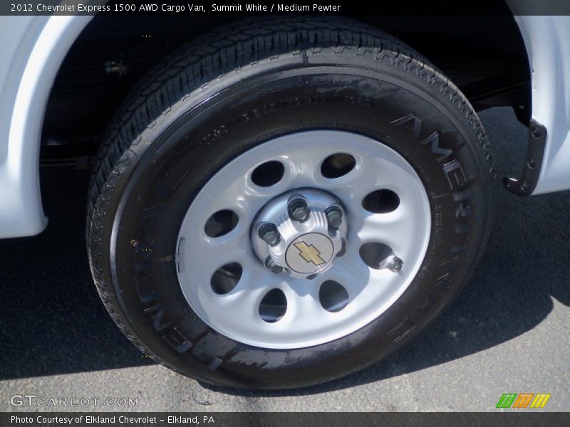 Summit White / Medium Pewter 2012 Chevrolet Express 1500 AWD Cargo Van