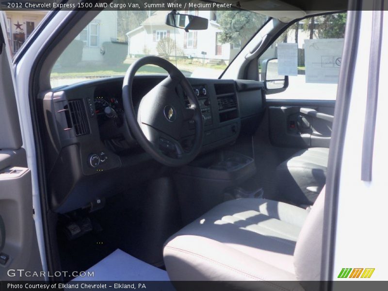Summit White / Medium Pewter 2012 Chevrolet Express 1500 AWD Cargo Van