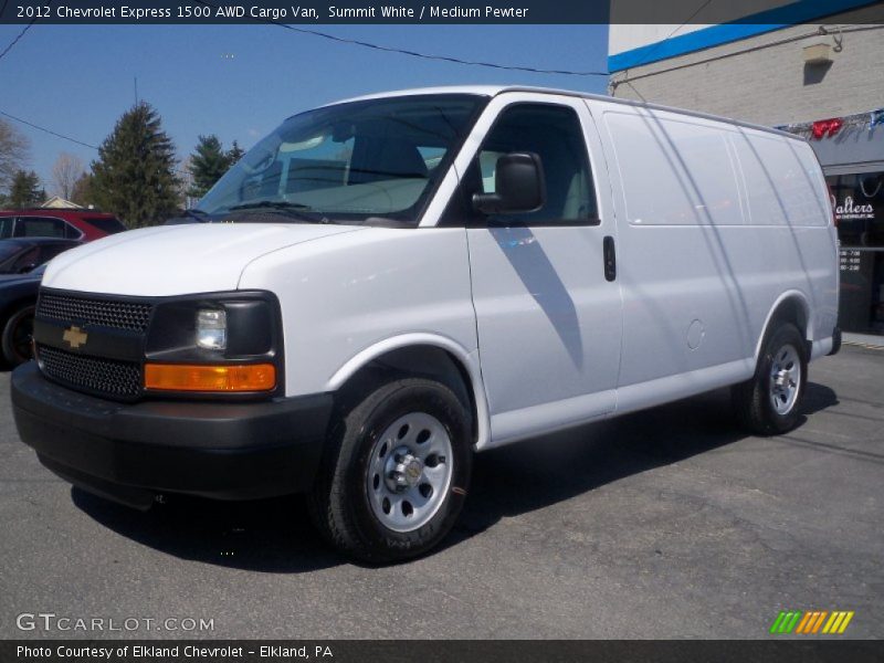Front 3/4 View of 2012 Express 1500 AWD Cargo Van