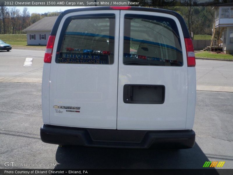 Summit White / Medium Pewter 2012 Chevrolet Express 1500 AWD Cargo Van