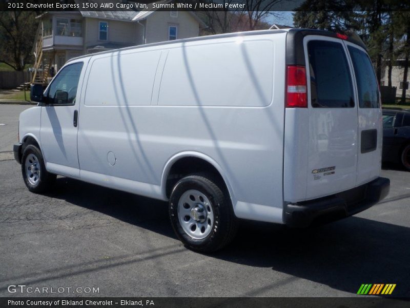 Summit White / Medium Pewter 2012 Chevrolet Express 1500 AWD Cargo Van