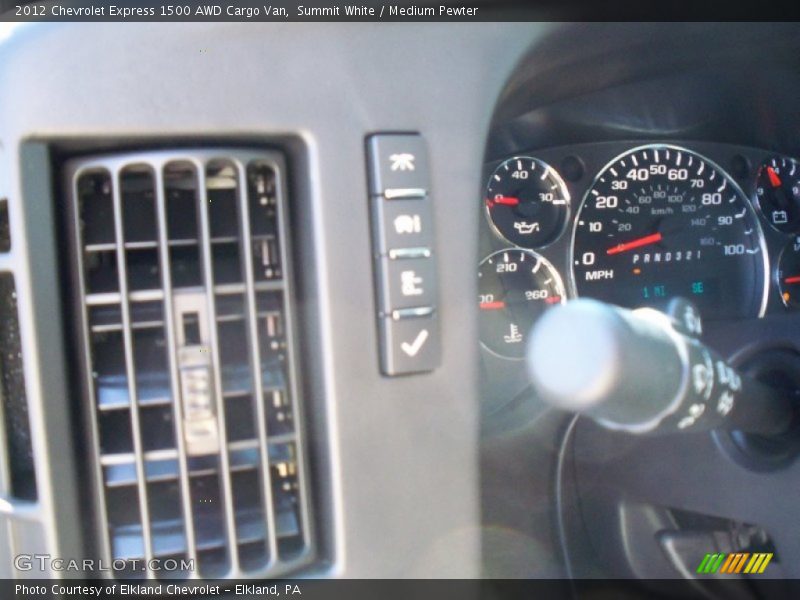 Summit White / Medium Pewter 2012 Chevrolet Express 1500 AWD Cargo Van