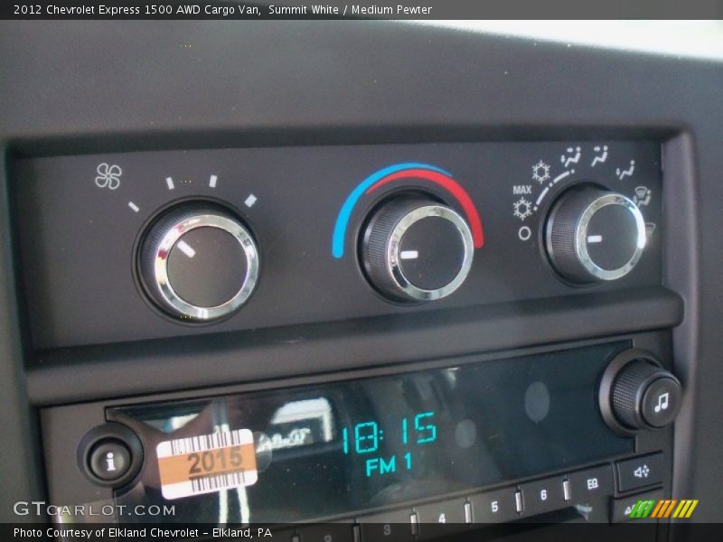 Summit White / Medium Pewter 2012 Chevrolet Express 1500 AWD Cargo Van