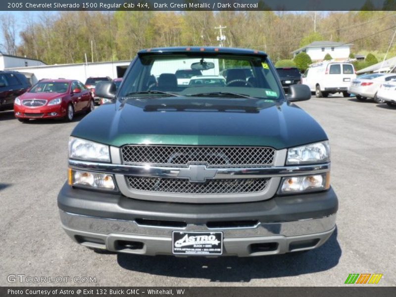 Dark Green Metallic / Dark Charcoal 2005 Chevrolet Silverado 1500 Regular Cab 4x4