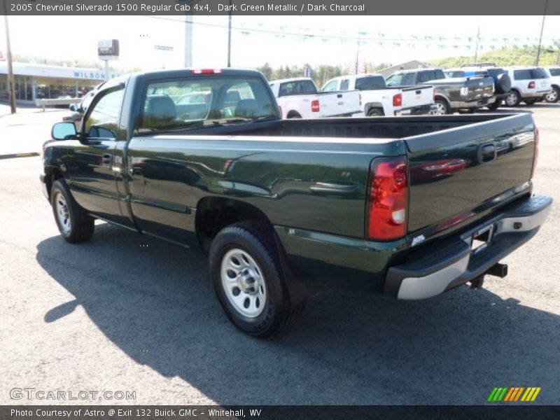 Dark Green Metallic / Dark Charcoal 2005 Chevrolet Silverado 1500 Regular Cab 4x4