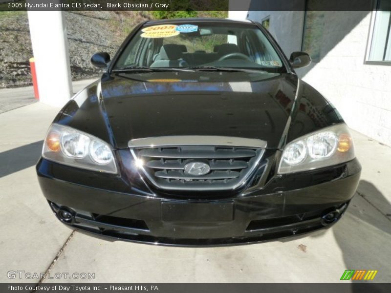 Black Obsidian / Gray 2005 Hyundai Elantra GLS Sedan