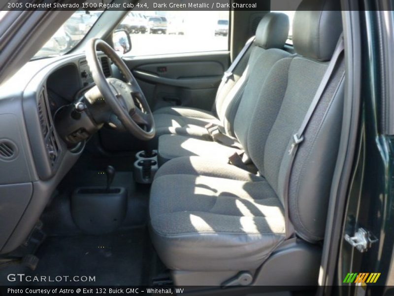 Dark Green Metallic / Dark Charcoal 2005 Chevrolet Silverado 1500 Regular Cab 4x4
