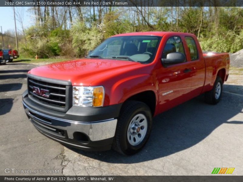 Fire Red / Dark Titanium 2012 GMC Sierra 1500 Extended Cab 4x4