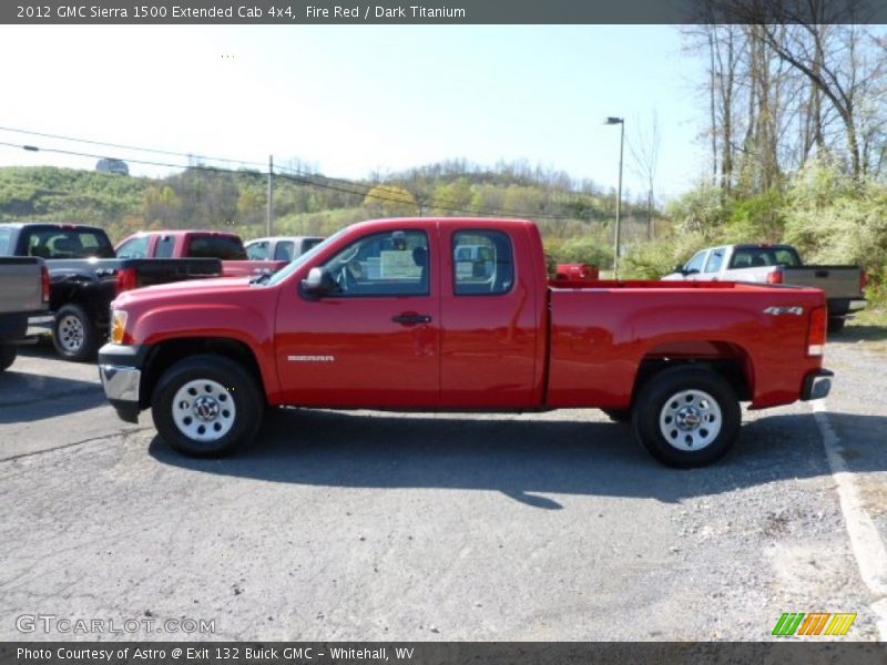 Fire Red / Dark Titanium 2012 GMC Sierra 1500 Extended Cab 4x4