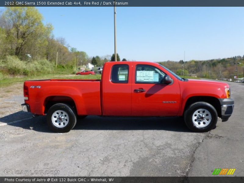 Fire Red / Dark Titanium 2012 GMC Sierra 1500 Extended Cab 4x4