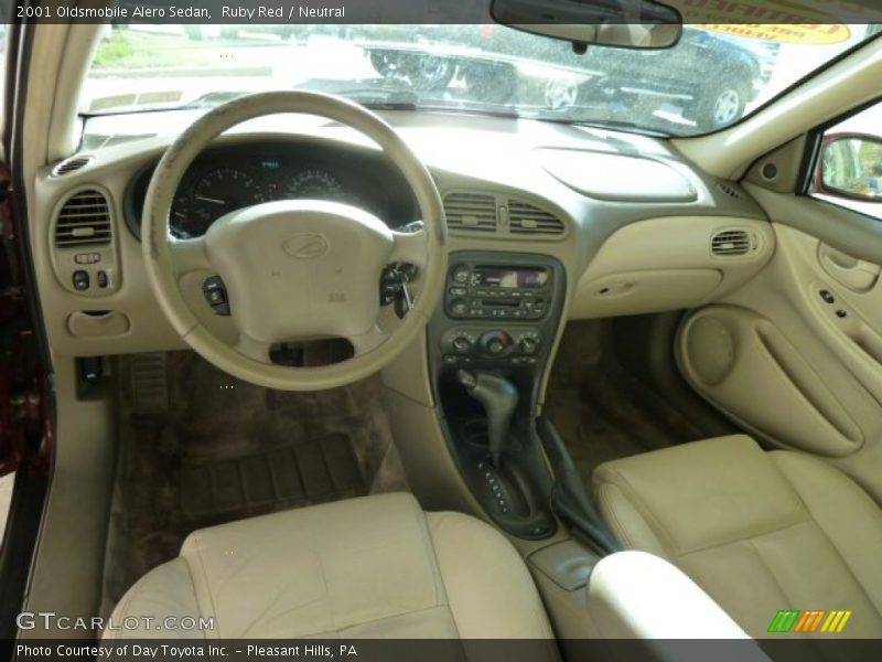 Ruby Red / Neutral 2001 Oldsmobile Alero Sedan