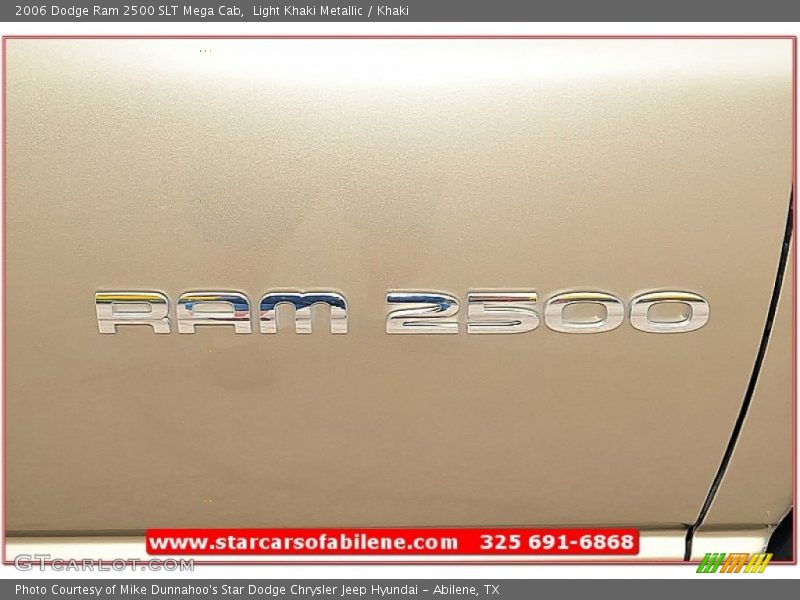 Light Khaki Metallic / Khaki 2006 Dodge Ram 2500 SLT Mega Cab