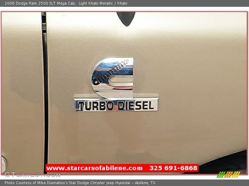 Light Khaki Metallic / Khaki 2006 Dodge Ram 2500 SLT Mega Cab