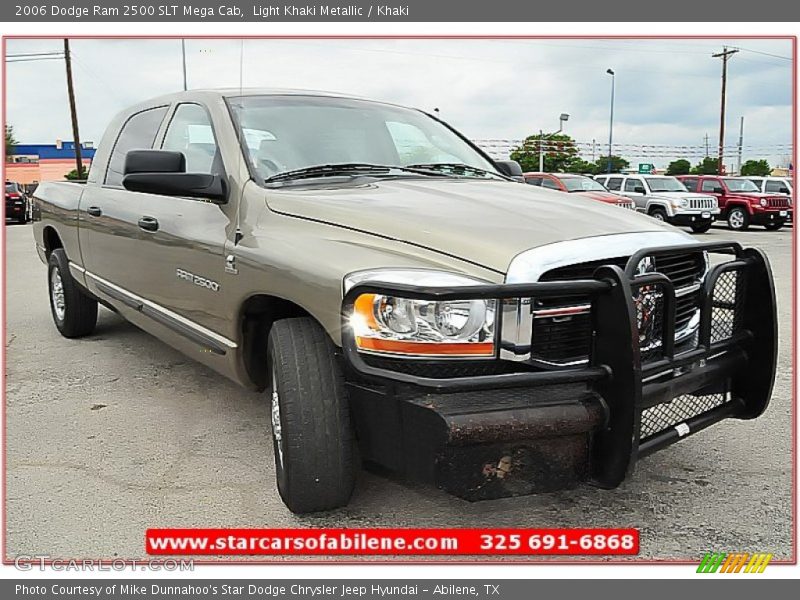 Light Khaki Metallic / Khaki 2006 Dodge Ram 2500 SLT Mega Cab