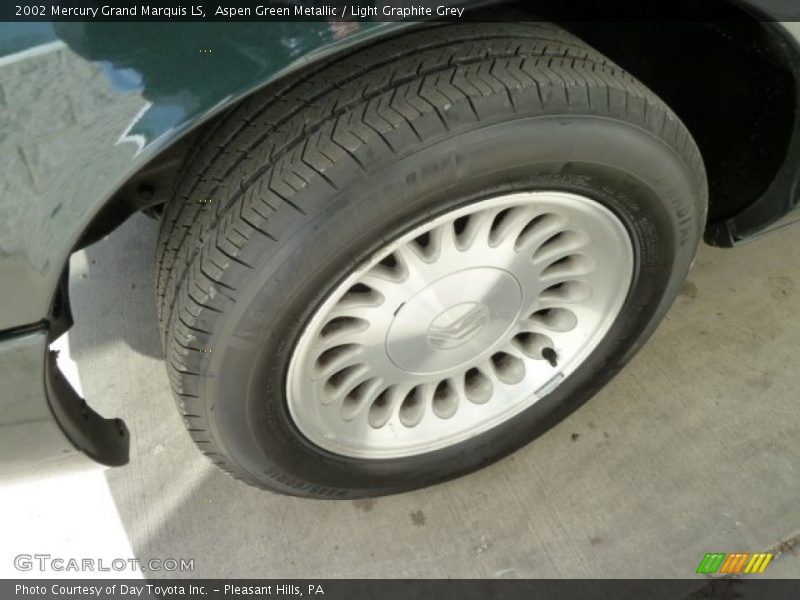 Aspen Green Metallic / Light Graphite Grey 2002 Mercury Grand Marquis LS
