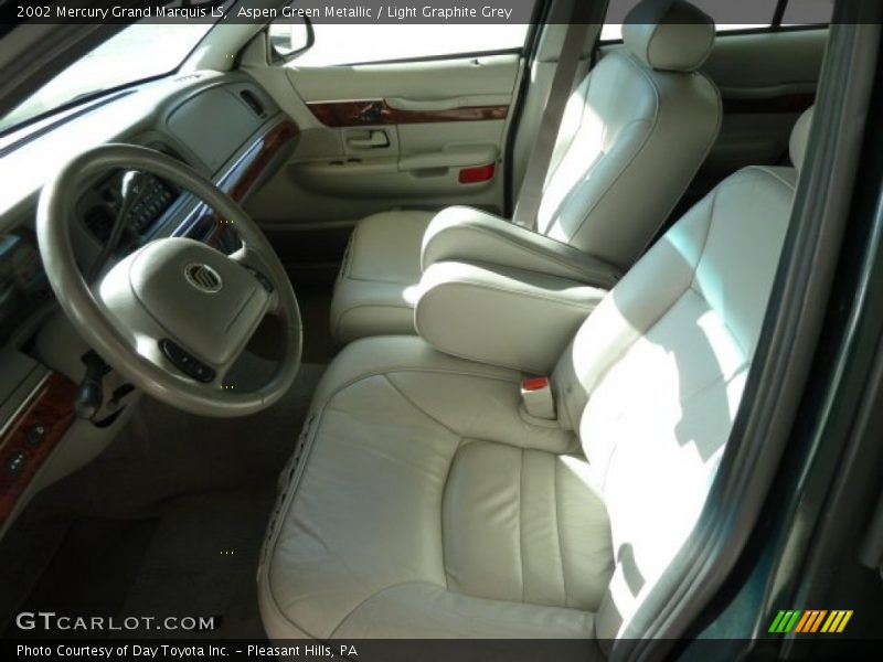 Aspen Green Metallic / Light Graphite Grey 2002 Mercury Grand Marquis LS
