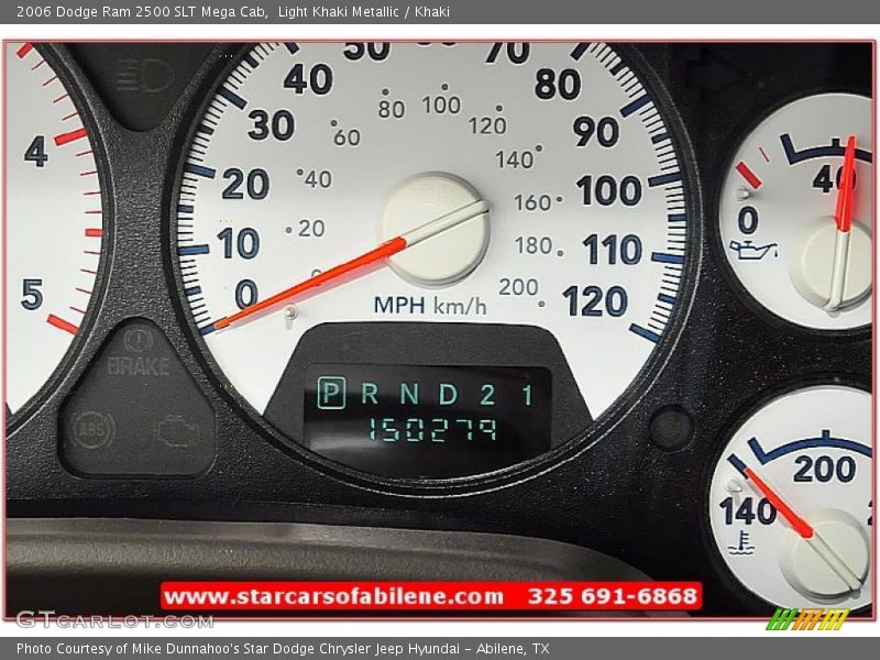 Light Khaki Metallic / Khaki 2006 Dodge Ram 2500 SLT Mega Cab