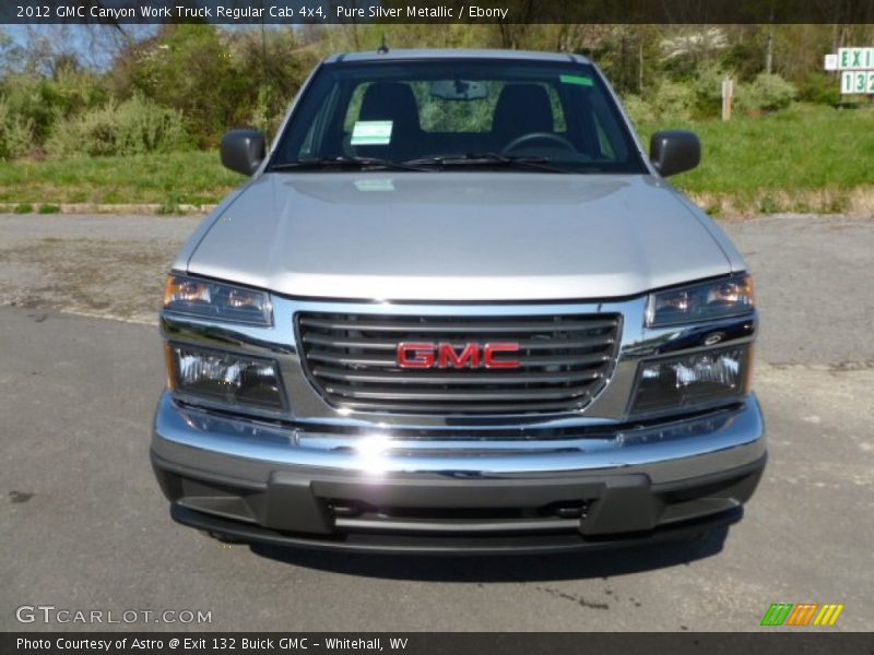 Pure Silver Metallic / Ebony 2012 GMC Canyon Work Truck Regular Cab 4x4