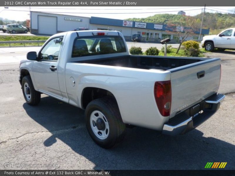 Pure Silver Metallic / Ebony 2012 GMC Canyon Work Truck Regular Cab 4x4