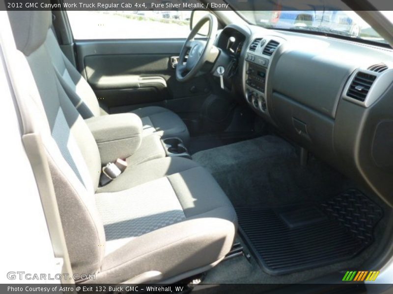 Pure Silver Metallic / Ebony 2012 GMC Canyon Work Truck Regular Cab 4x4