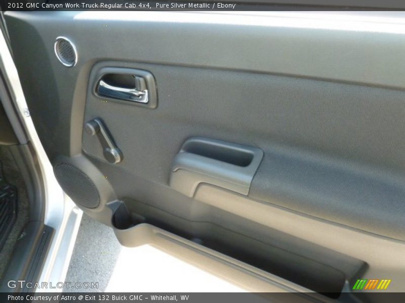 Pure Silver Metallic / Ebony 2012 GMC Canyon Work Truck Regular Cab 4x4