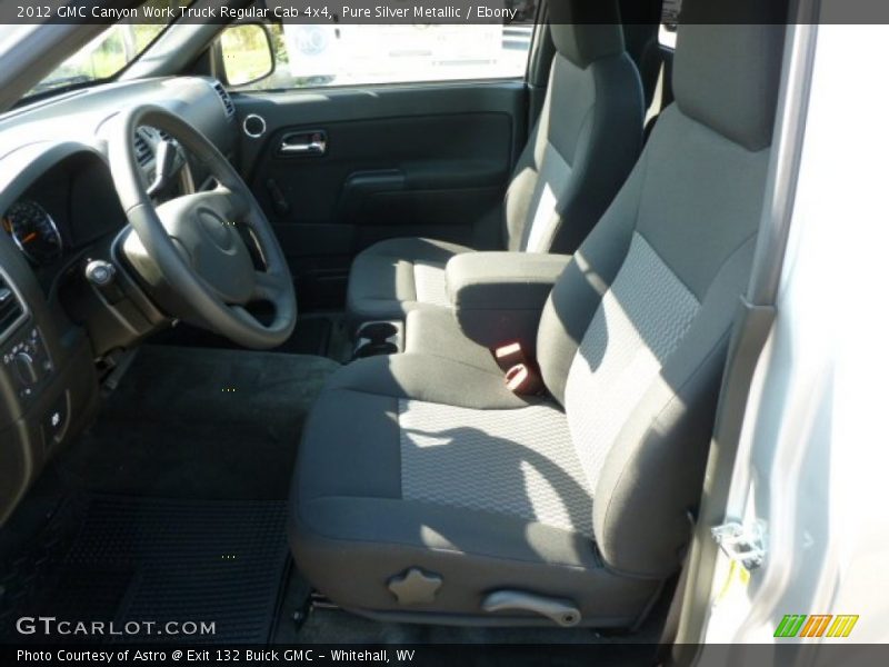 Pure Silver Metallic / Ebony 2012 GMC Canyon Work Truck Regular Cab 4x4
