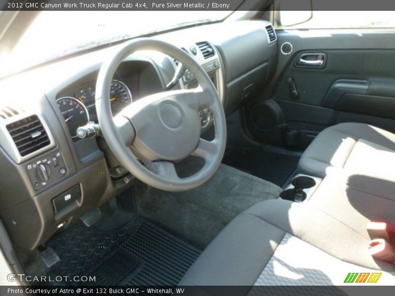 Pure Silver Metallic / Ebony 2012 GMC Canyon Work Truck Regular Cab 4x4