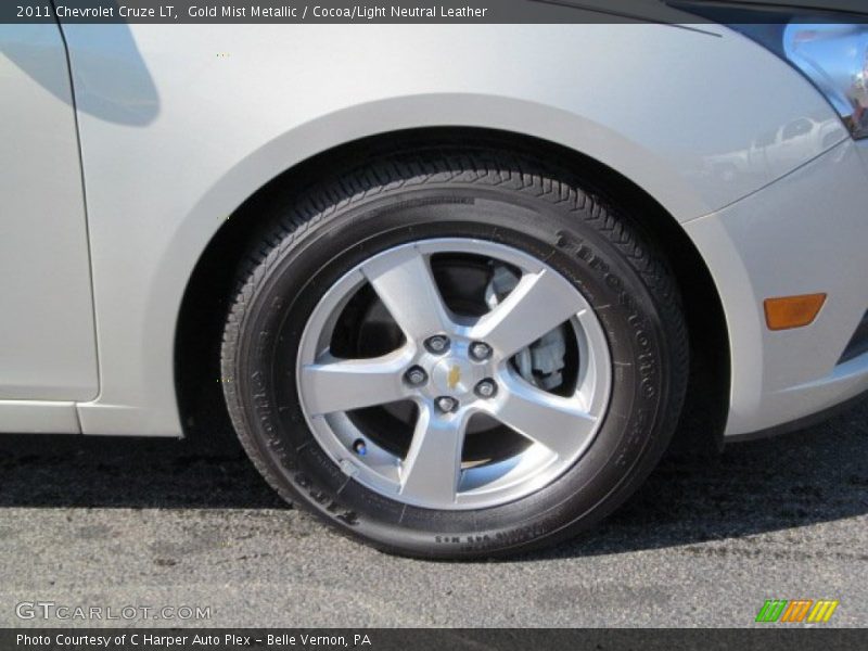 Gold Mist Metallic / Cocoa/Light Neutral Leather 2011 Chevrolet Cruze LT