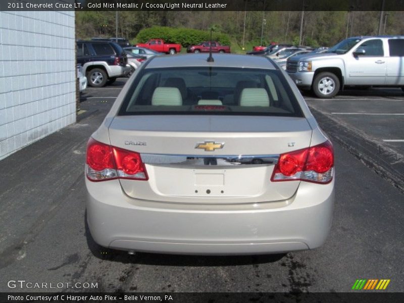Gold Mist Metallic / Cocoa/Light Neutral Leather 2011 Chevrolet Cruze LT