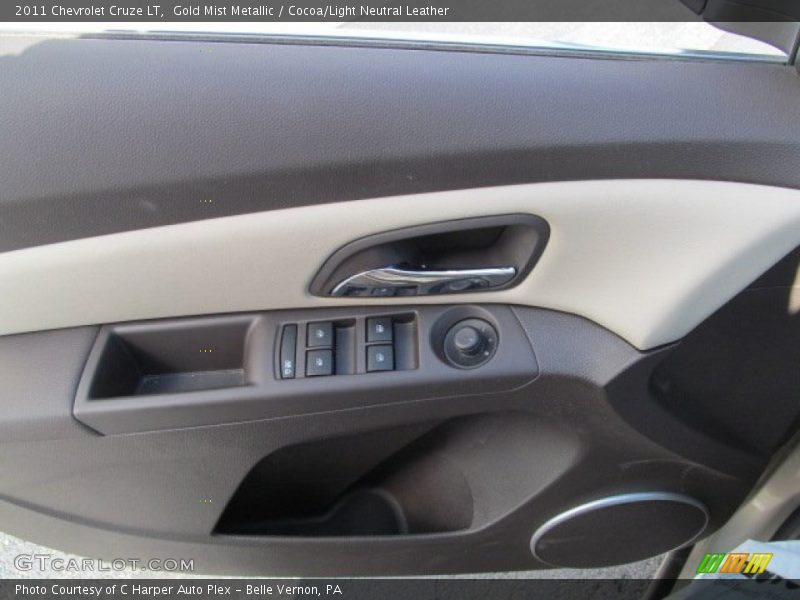 Gold Mist Metallic / Cocoa/Light Neutral Leather 2011 Chevrolet Cruze LT