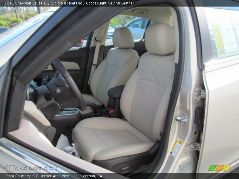 Gold Mist Metallic / Cocoa/Light Neutral Leather 2011 Chevrolet Cruze LT