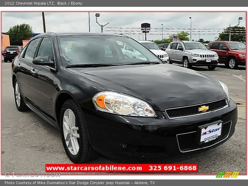 Black / Ebony 2012 Chevrolet Impala LTZ