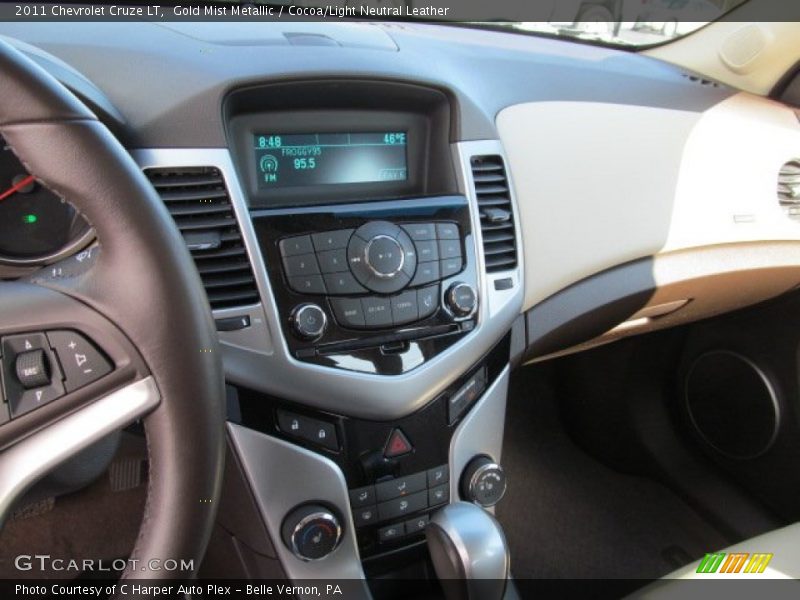 Gold Mist Metallic / Cocoa/Light Neutral Leather 2011 Chevrolet Cruze LT