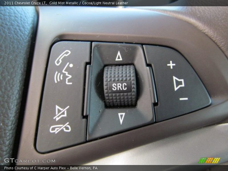 Gold Mist Metallic / Cocoa/Light Neutral Leather 2011 Chevrolet Cruze LT