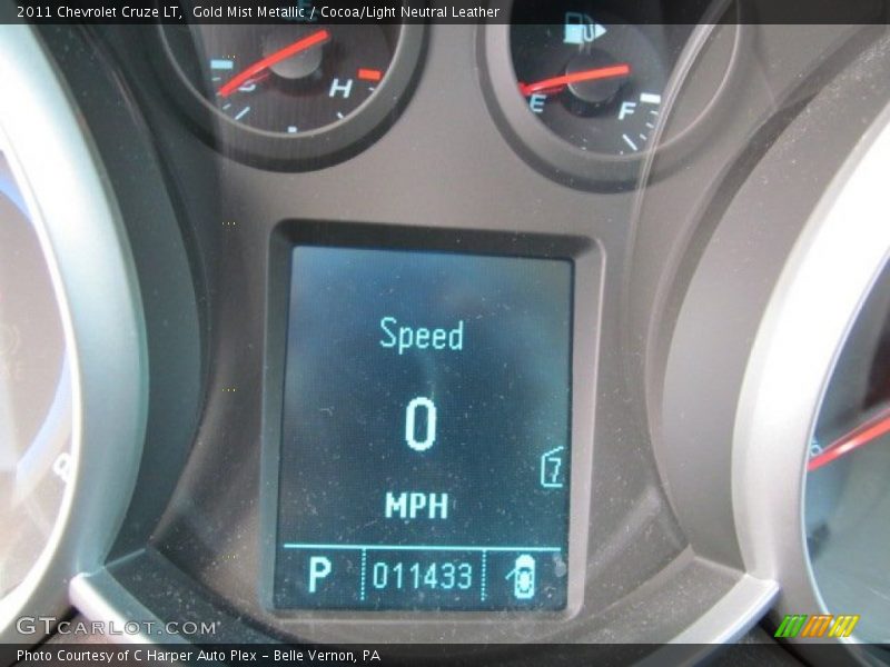 Gold Mist Metallic / Cocoa/Light Neutral Leather 2011 Chevrolet Cruze LT