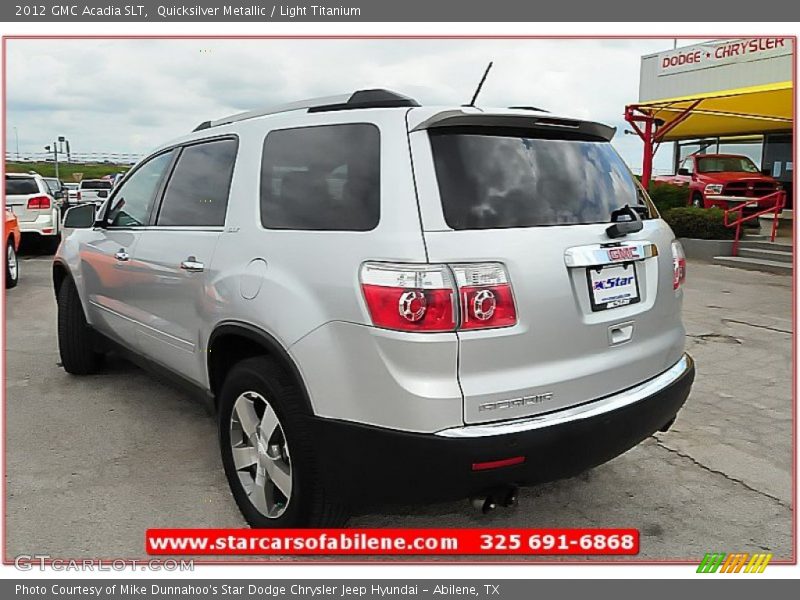 Quicksilver Metallic / Light Titanium 2012 GMC Acadia SLT