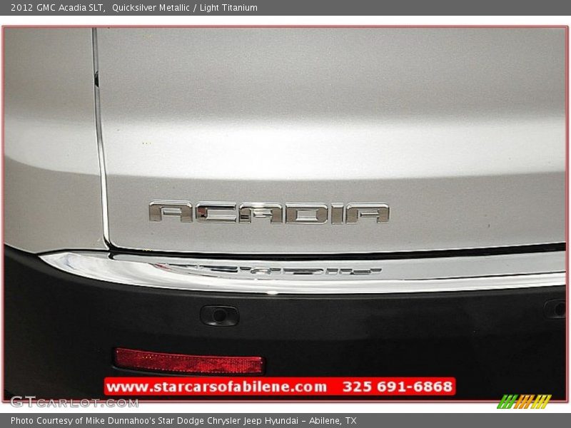 Quicksilver Metallic / Light Titanium 2012 GMC Acadia SLT