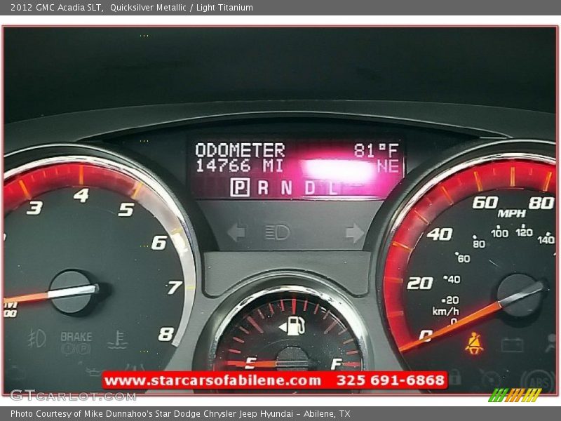 Quicksilver Metallic / Light Titanium 2012 GMC Acadia SLT