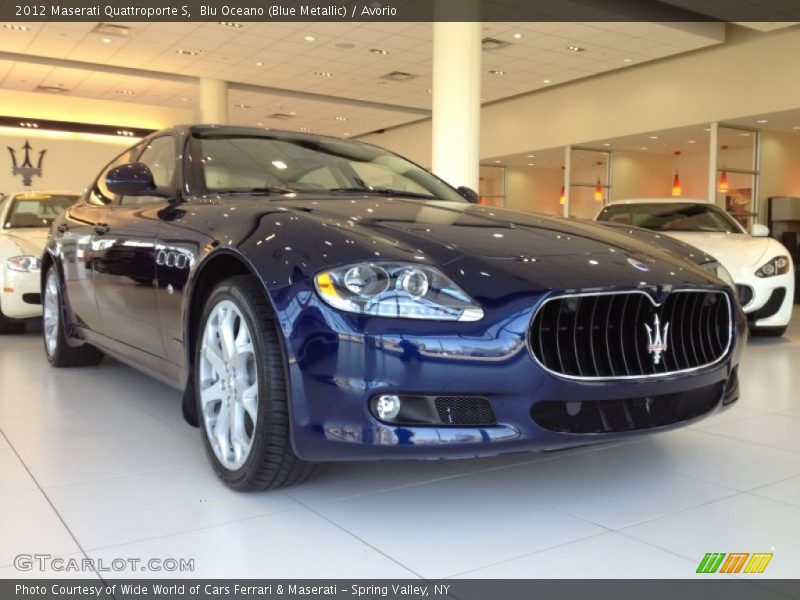 Blu Oceano (Blue Metallic) / Avorio 2012 Maserati Quattroporte S