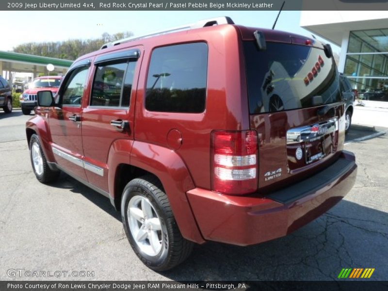 Red Rock Crystal Pearl / Pastel Pebble Beige Mckinley Leather 2009 Jeep Liberty Limited 4x4