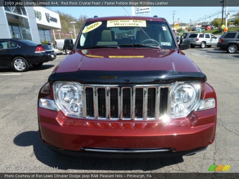 Red Rock Crystal Pearl / Pastel Pebble Beige Mckinley Leather 2009 Jeep Liberty Limited 4x4