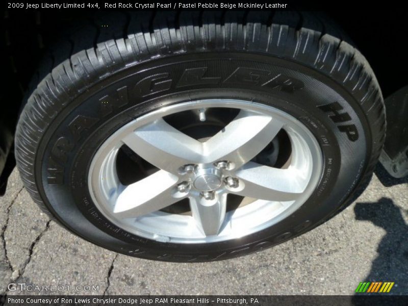 Red Rock Crystal Pearl / Pastel Pebble Beige Mckinley Leather 2009 Jeep Liberty Limited 4x4