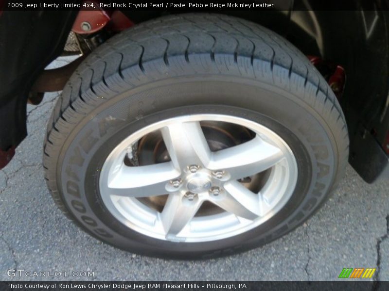 Red Rock Crystal Pearl / Pastel Pebble Beige Mckinley Leather 2009 Jeep Liberty Limited 4x4