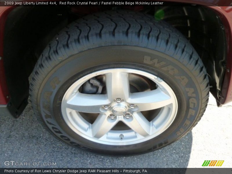 Red Rock Crystal Pearl / Pastel Pebble Beige Mckinley Leather 2009 Jeep Liberty Limited 4x4