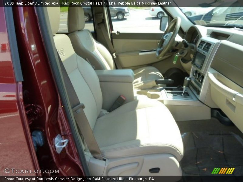 Red Rock Crystal Pearl / Pastel Pebble Beige Mckinley Leather 2009 Jeep Liberty Limited 4x4