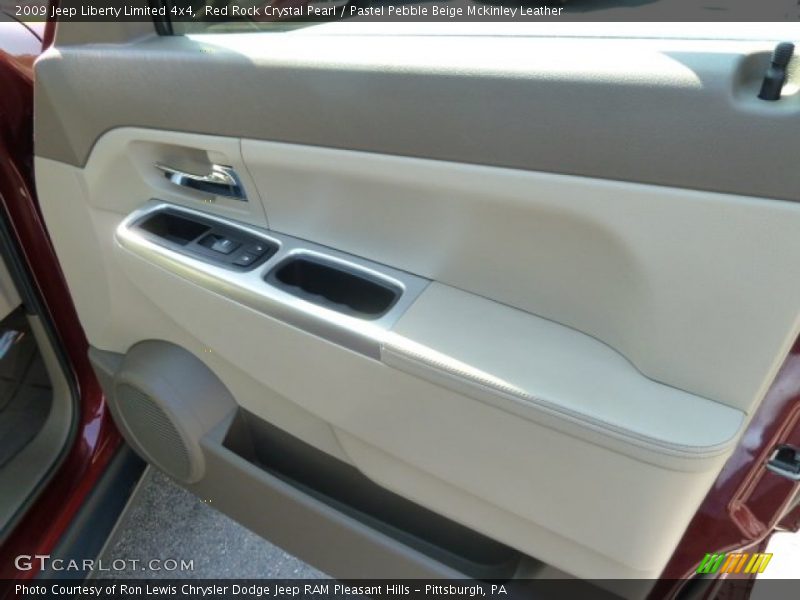 Red Rock Crystal Pearl / Pastel Pebble Beige Mckinley Leather 2009 Jeep Liberty Limited 4x4