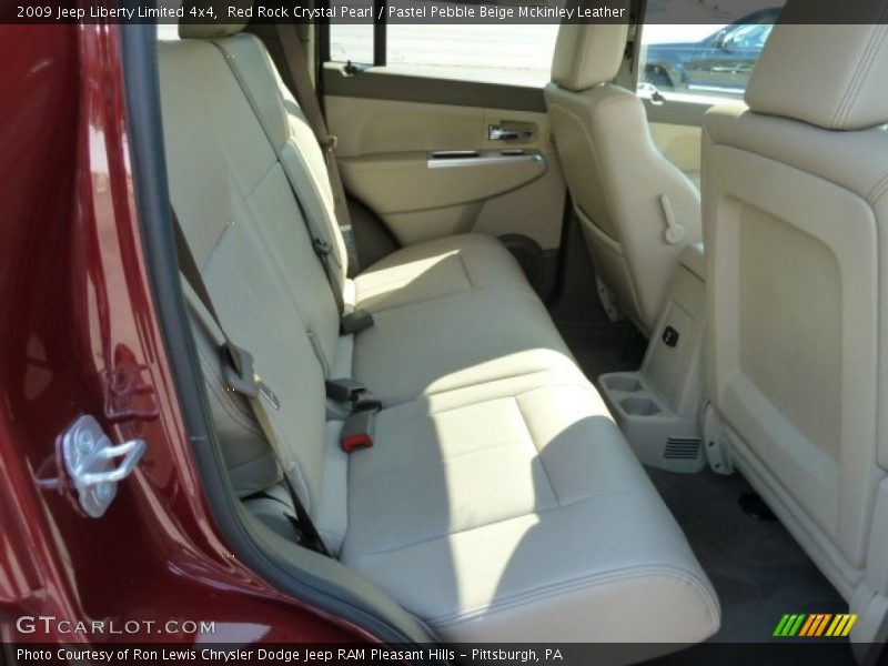 Red Rock Crystal Pearl / Pastel Pebble Beige Mckinley Leather 2009 Jeep Liberty Limited 4x4