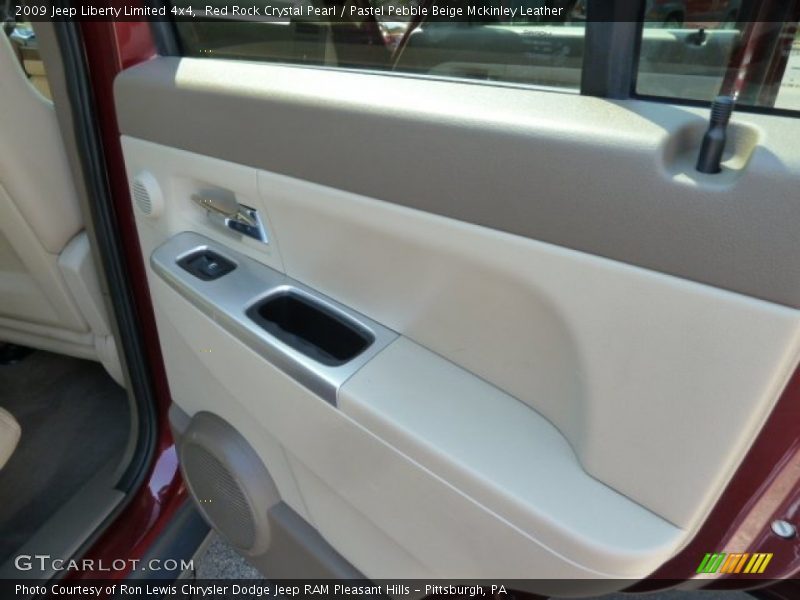 Red Rock Crystal Pearl / Pastel Pebble Beige Mckinley Leather 2009 Jeep Liberty Limited 4x4