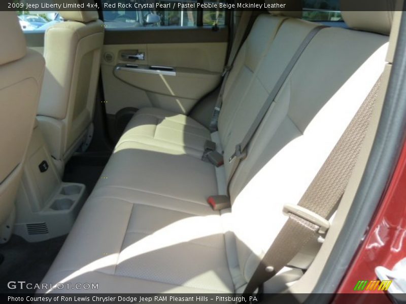 Red Rock Crystal Pearl / Pastel Pebble Beige Mckinley Leather 2009 Jeep Liberty Limited 4x4